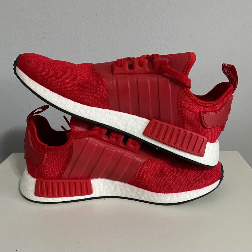 Adidas NMD_R1 “Scarlet” Sneakers Scarlet Cloud White Core Black - Picture 6 of 10